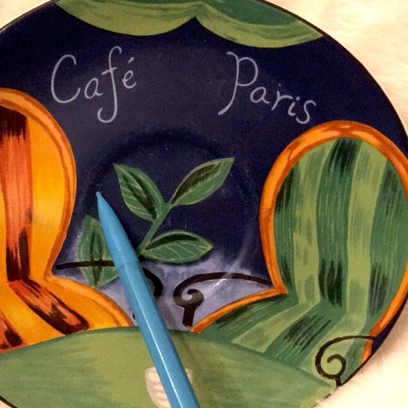 SANGO Cafe Paris (Bundle of 2) Salad Plate and Saucer - Vintage 1994 - Picture 15 of 15